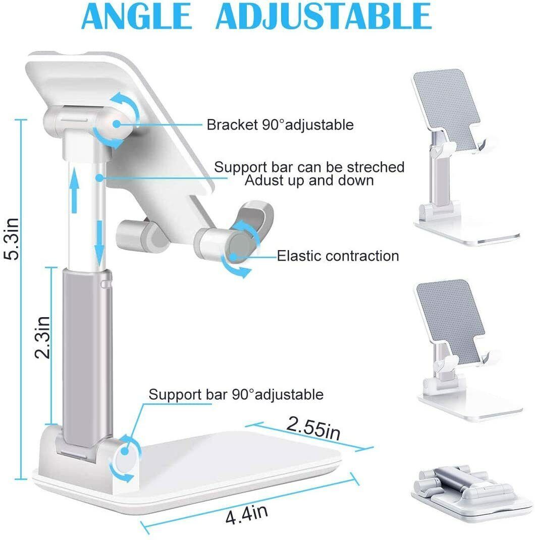 Foldable Adjustable Stand – The Perfect Holder for Your Phone or Tablet