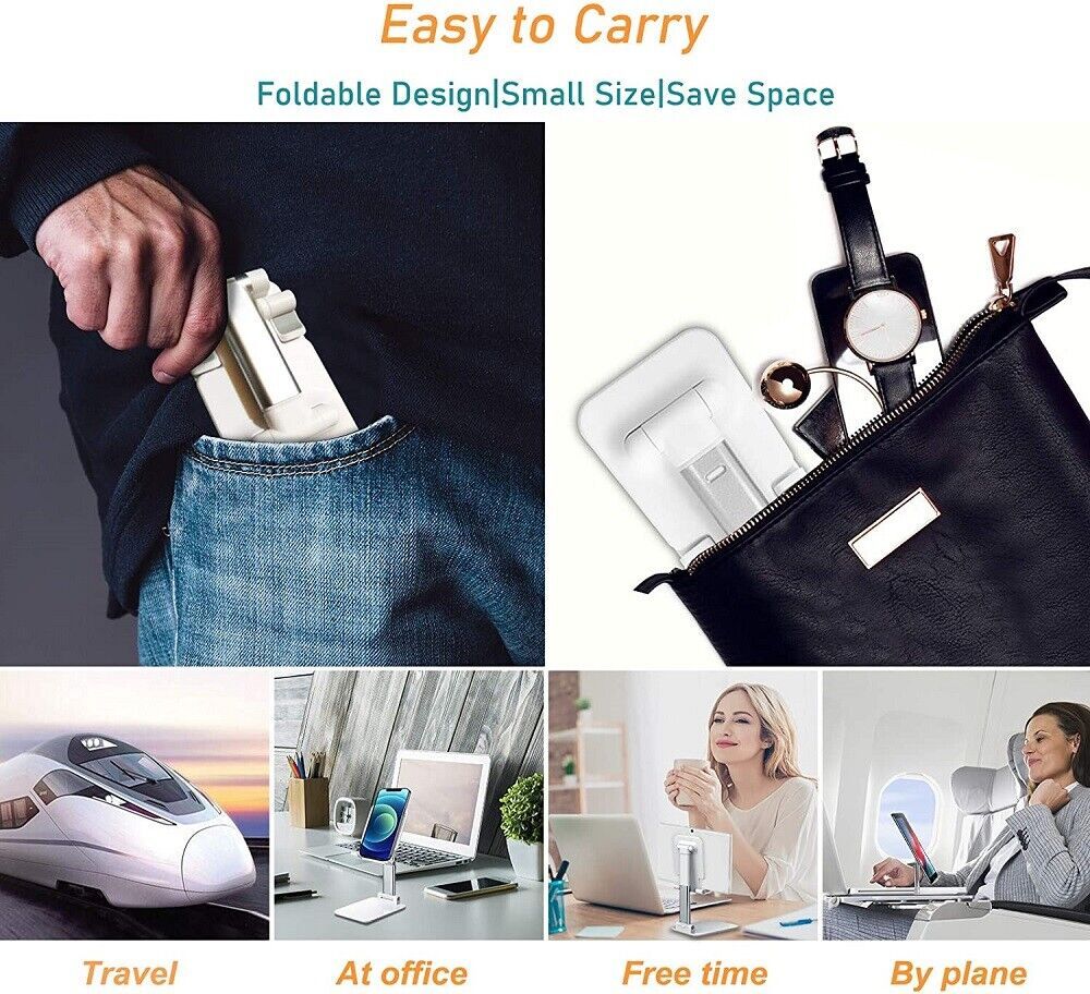 Foldable Adjustable Stand – The Perfect Holder for Your Phone or Tablet