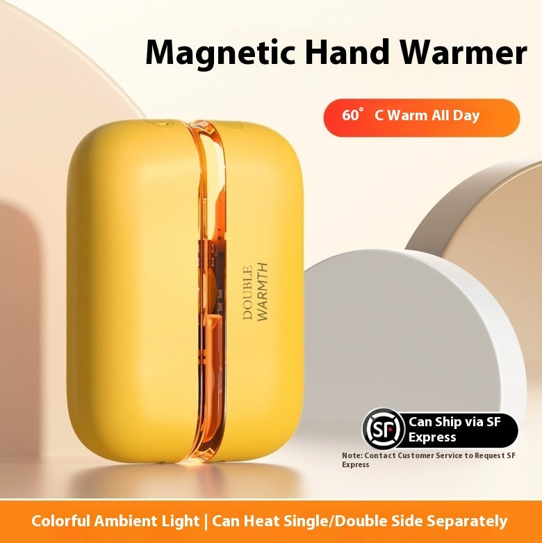 Magnetic Hand Warmer Rechargeable Mini-portable Heating