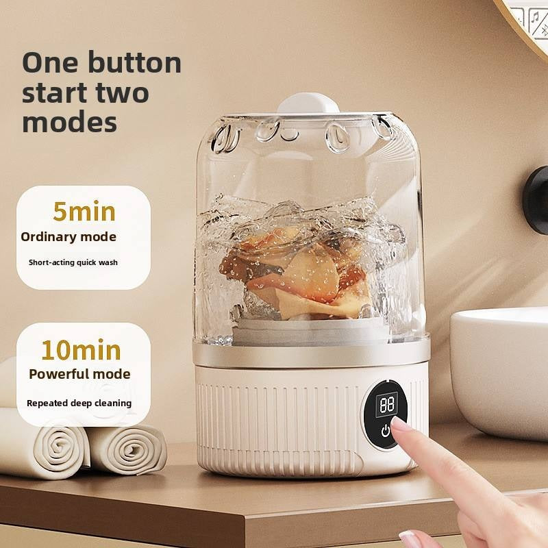 Rechargeable Portable Mini Washing Machine – Perfect for Underwear & Travel