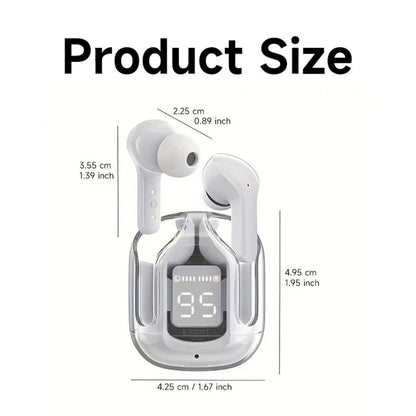 Bluetooth 5.3 Over-ear Headphones, Air31 True Wireless Stereo Hi-fi Sound Headphones, Nirkabel Headphones LED