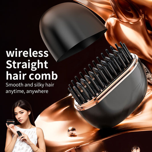 Wireless Hair Straightener Comb – Smooth Style Anytime, Anywhere