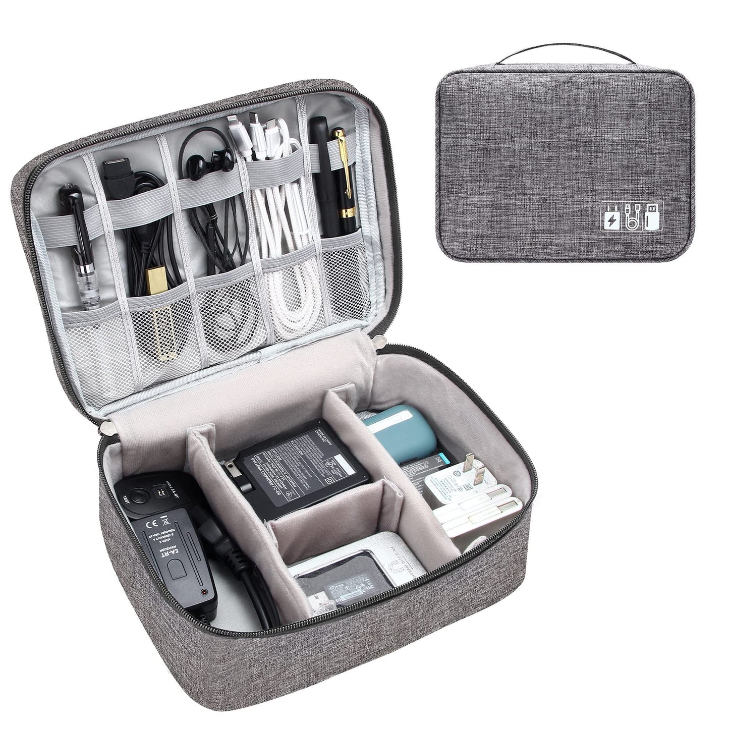 Electronic Accessories Travel Organizer Bag with DIY Compartments