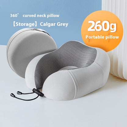 Magnetic Memory Foam Travel Pillow with Storage Bag | Volea