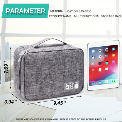 Electronic Accessories Travel Organizer Bag with DIY Compartments