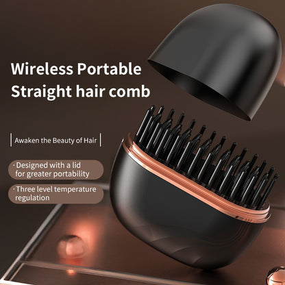 Wireless Hair Straightener Comb – Smooth Style Anytime, Anywhere