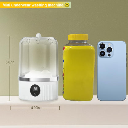 Rechargeable Portable Mini Washing Machine – Perfect for Underwear & Travel