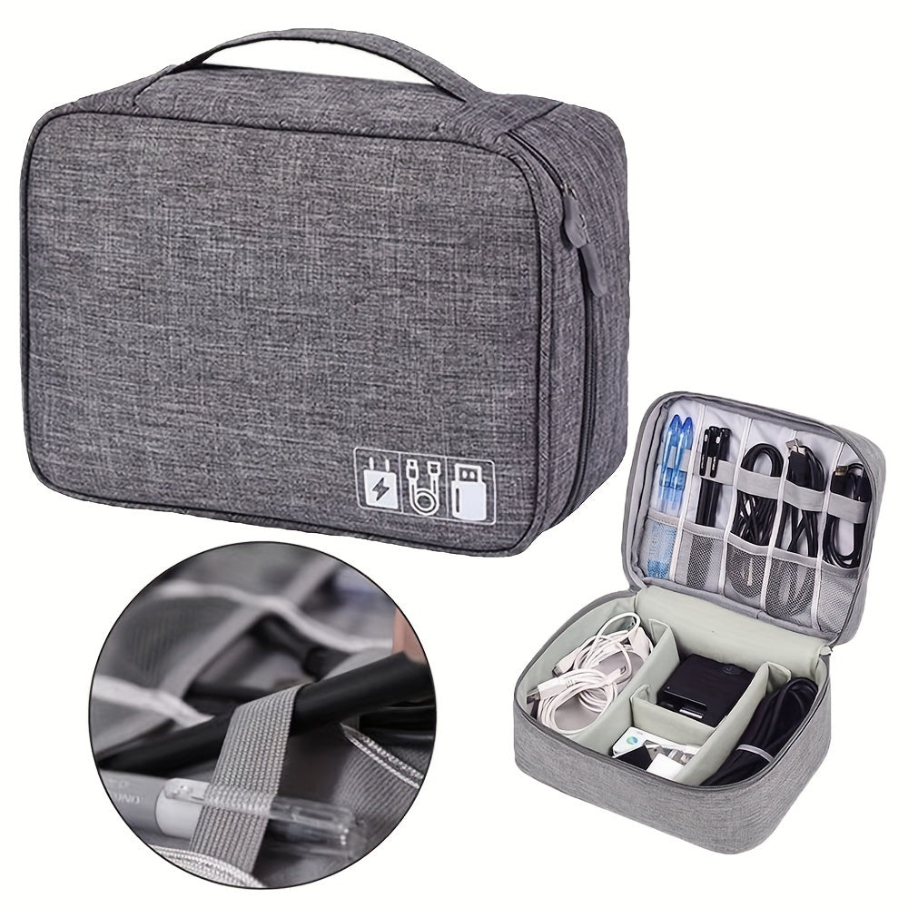 Electronic Accessories Travel Organizer Bag with DIY Compartments