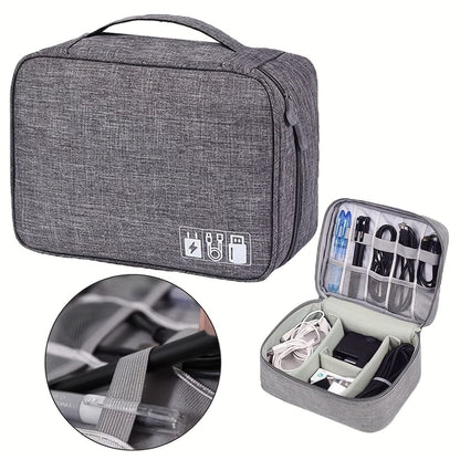 Electronic Accessories Travel Organizer Bag with DIY Compartments