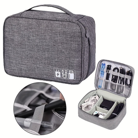 Electronic Accessories Travel Organizer Bag with DIY Compartments