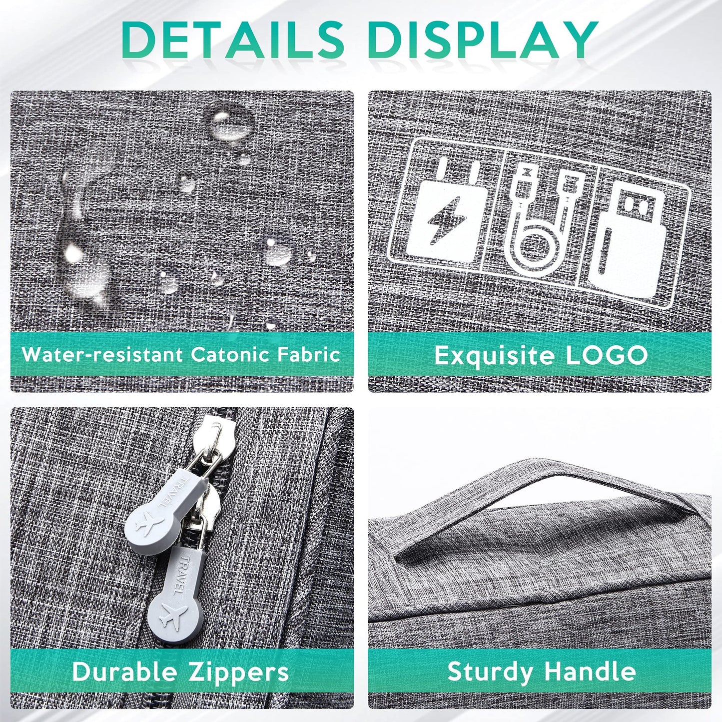 Electronic Accessories Travel Organizer Bag with DIY Compartments