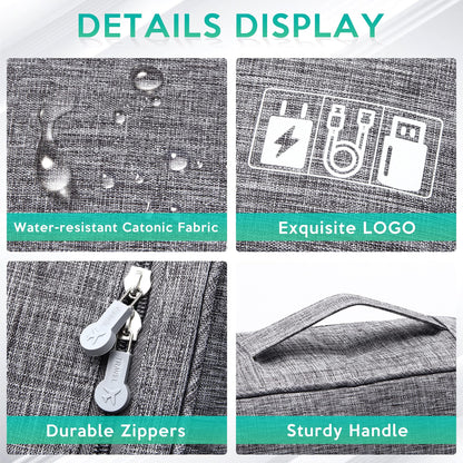 Electronic Accessories Travel Organizer Bag with DIY Compartments