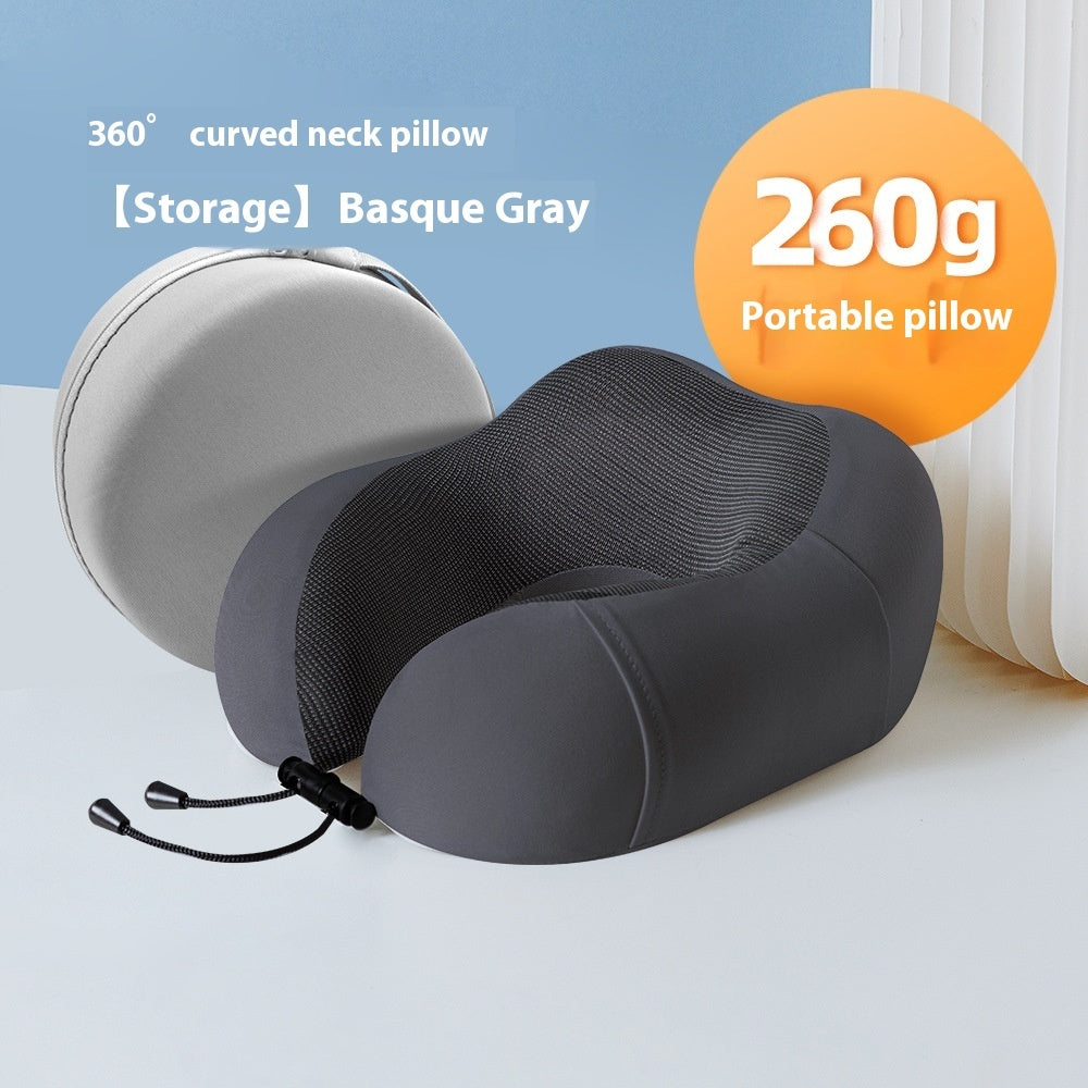 Magnetic Memory Foam Travel Pillow with Storage Bag | Volea